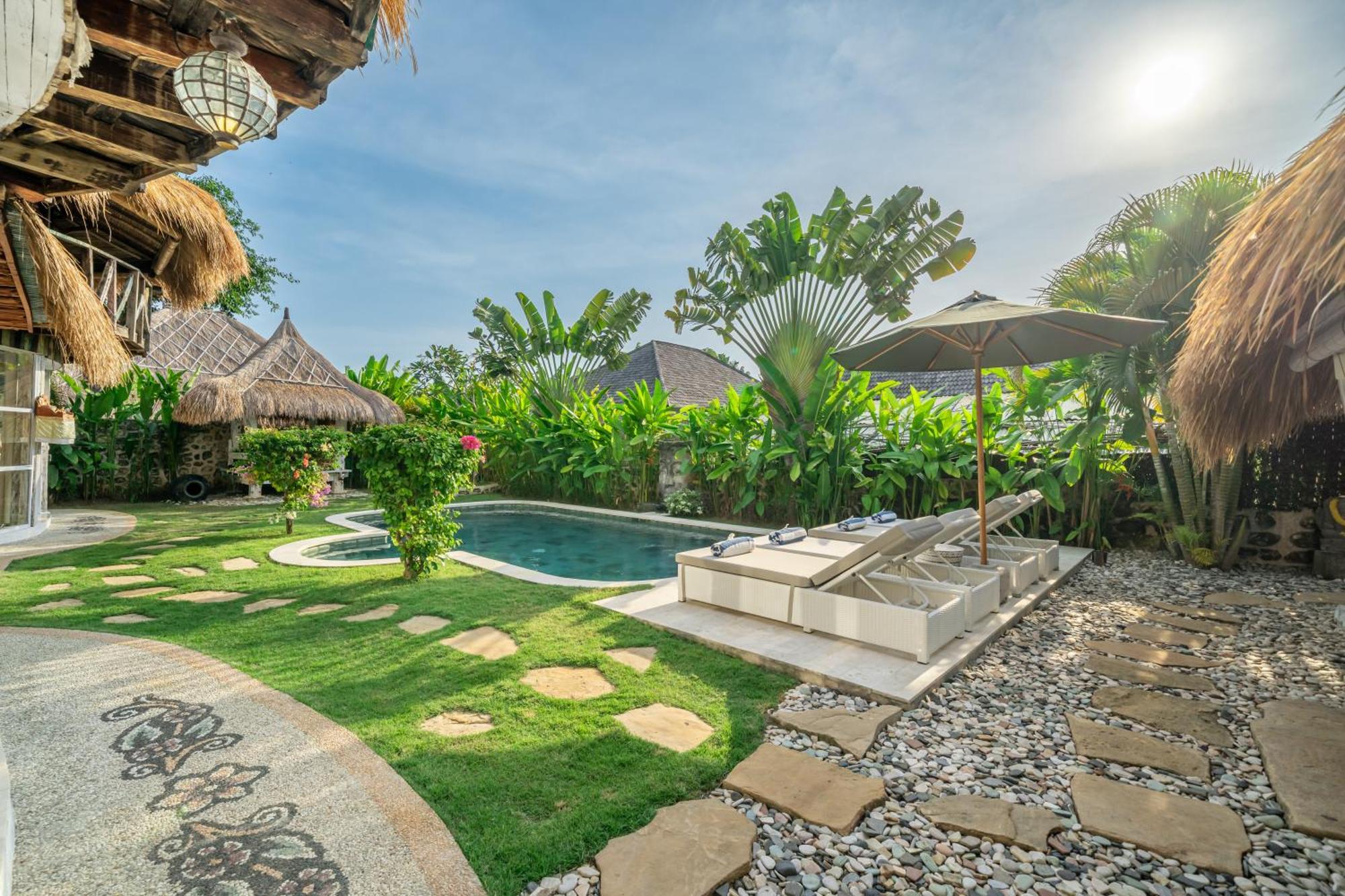 Balangan Beach Villa Idaman Bungalows Джимбаран Экстерьер фото